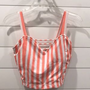 Kortni Jeane Striped Bathing Suit Top